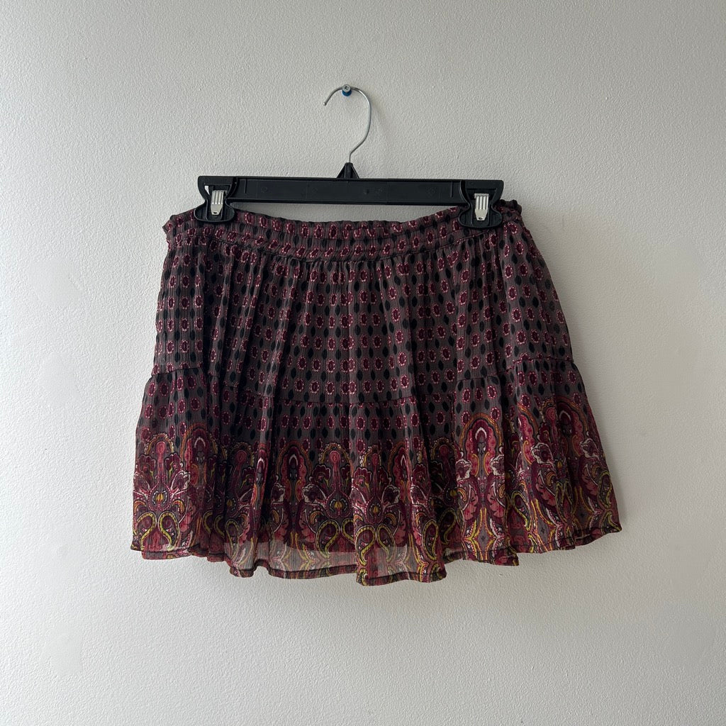 2010s boho mini skirt by F21