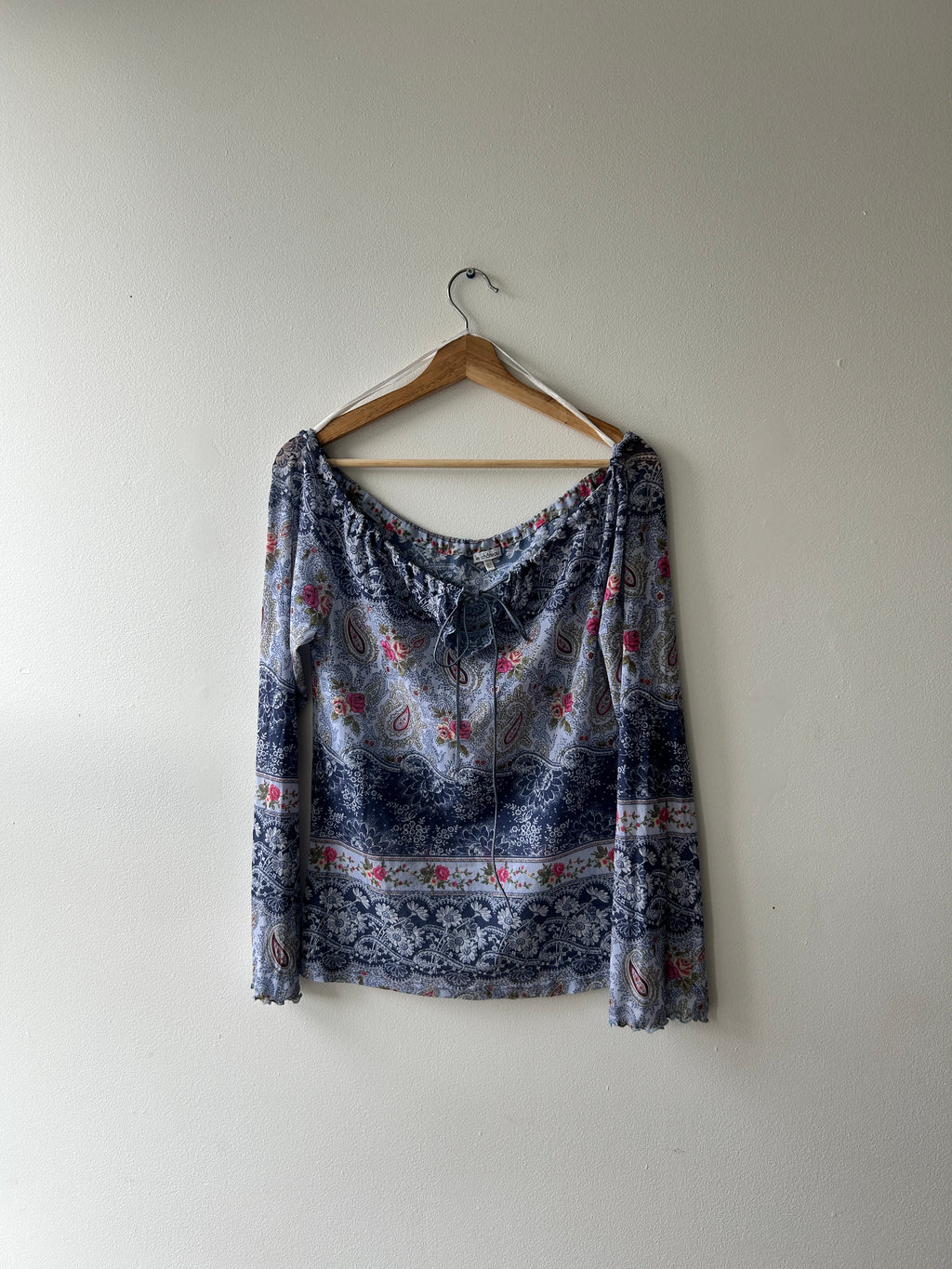 Boho paisley print blouse by le chateau