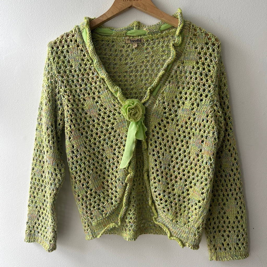 90s crochet cardigan by Tricotto