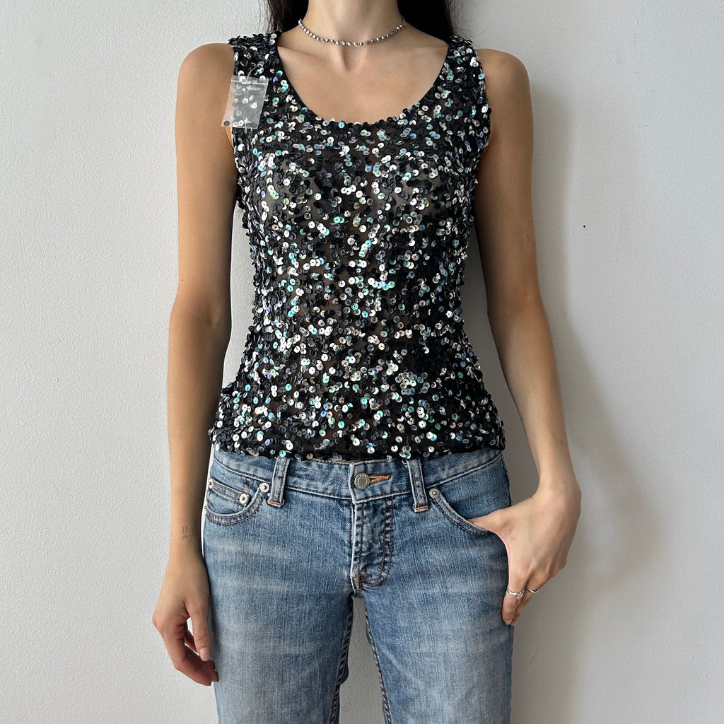 2000s sequin tank