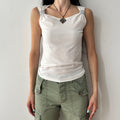 2010s rhinestone sleeve top by Mim