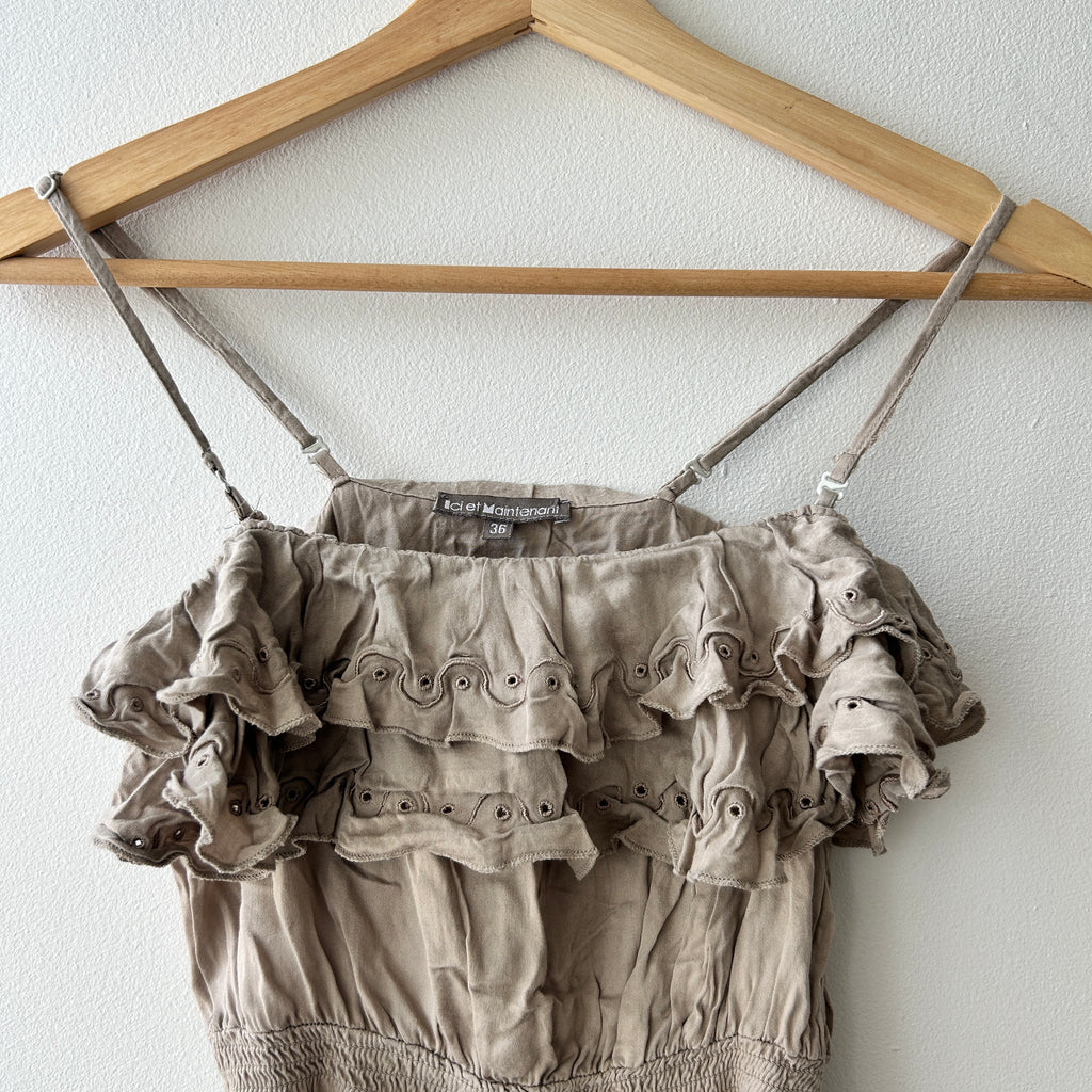 2000s ruffle blouse by ici et maintenant