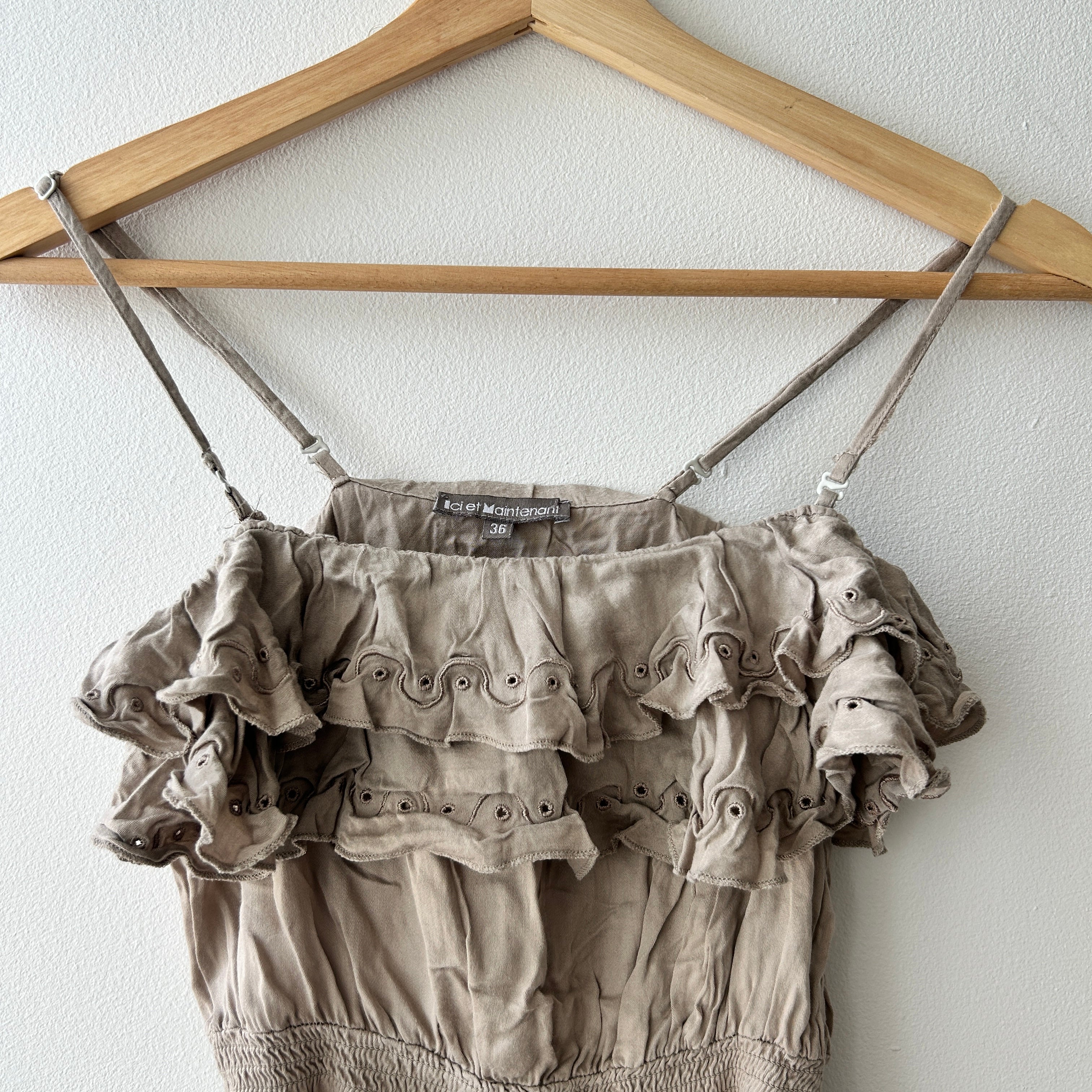 2000s ruffle blouse by ici et maintenant