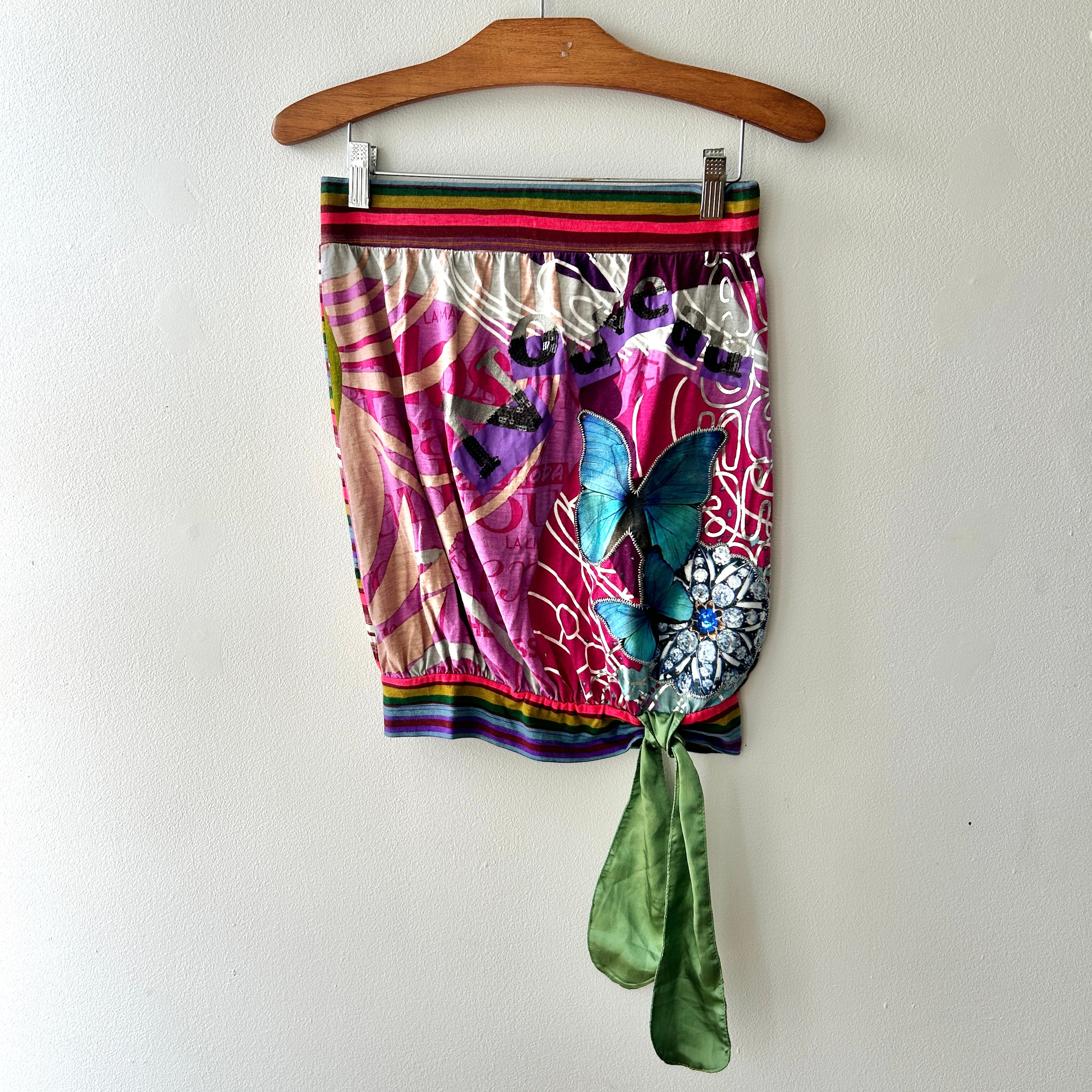2000s sequin bandeau top by desigual