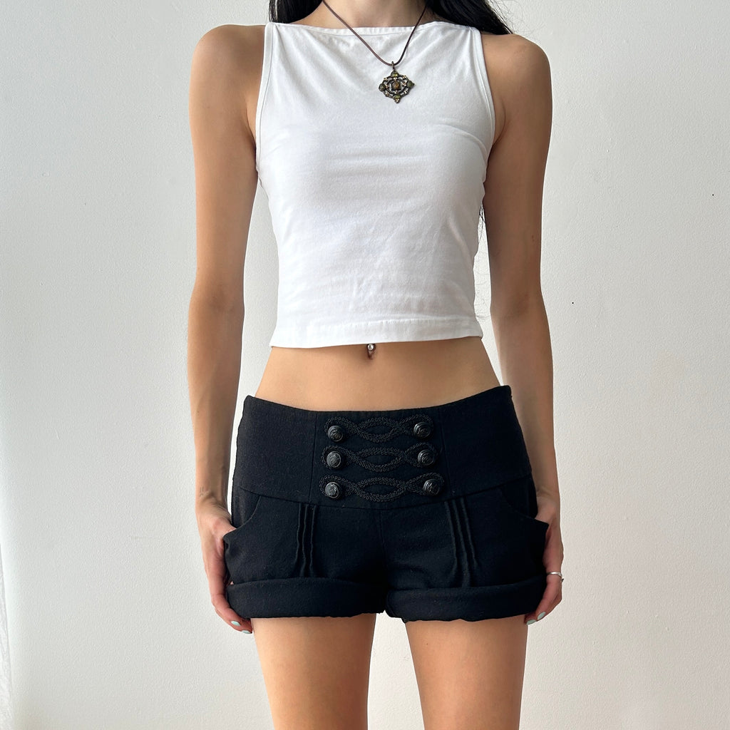 2000s military style shorts by Promod