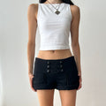 2000s military style shorts by Promod