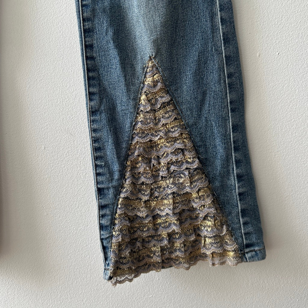 2000s booutcut pants with lace by Sandro