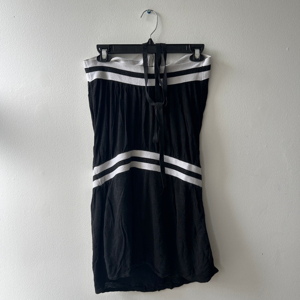 2000s silk blend halter neck dress by guess