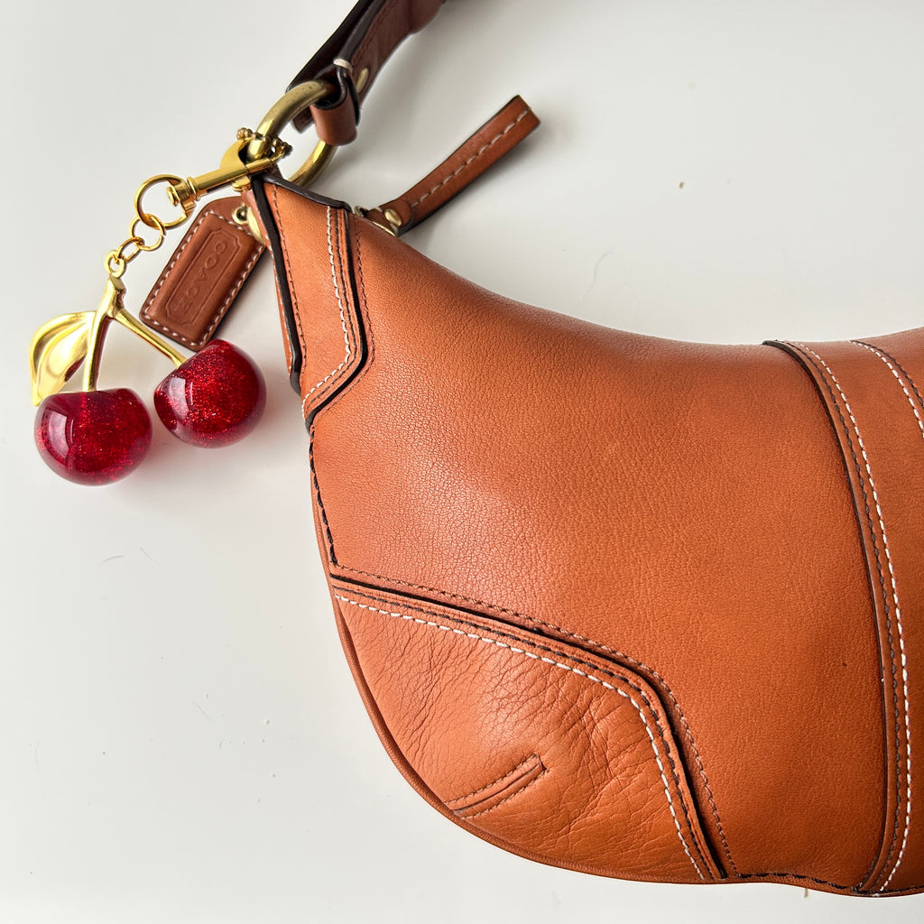 2000s coach hamptons hobo bag in brown