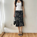 Y2K floral midi skirt by Jacob