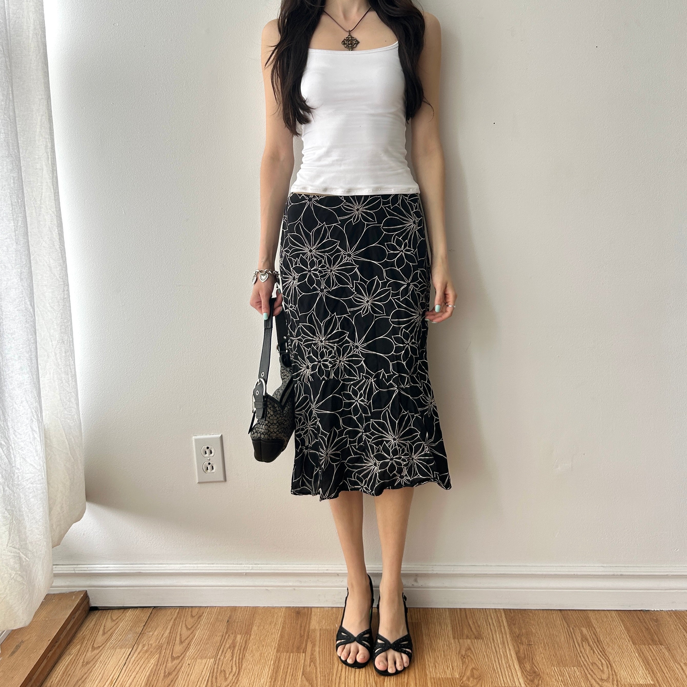 Y2K floral midi skirt by Jacob