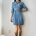 2010s babydoll denim dress by American eagle
