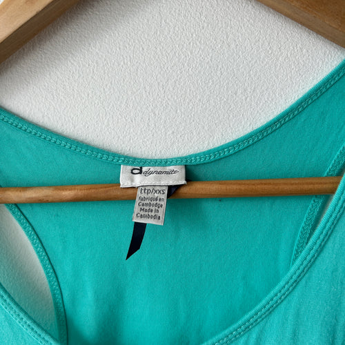 2000s turquoise tank top by dynamite