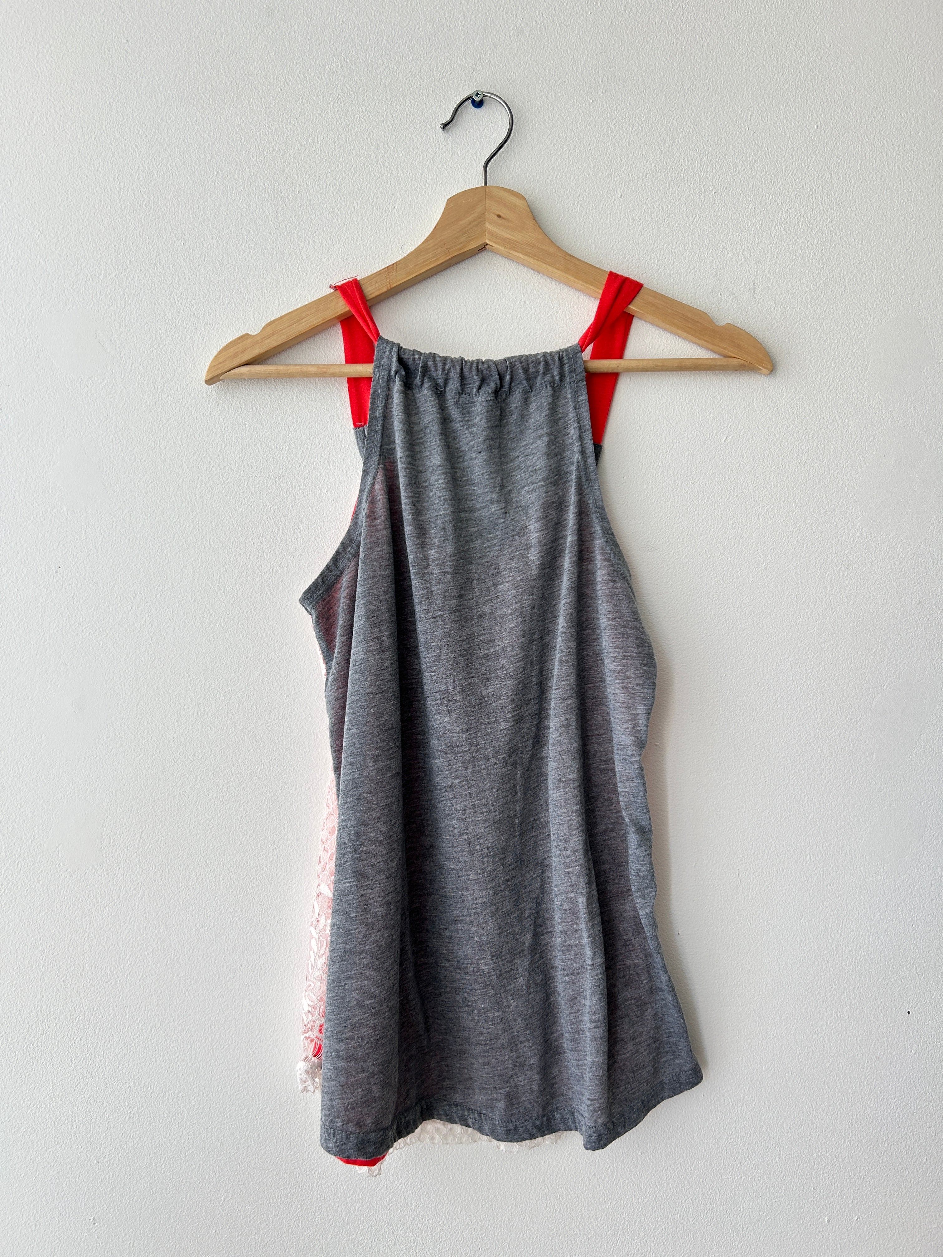 2010s lace neon tank top by hangar