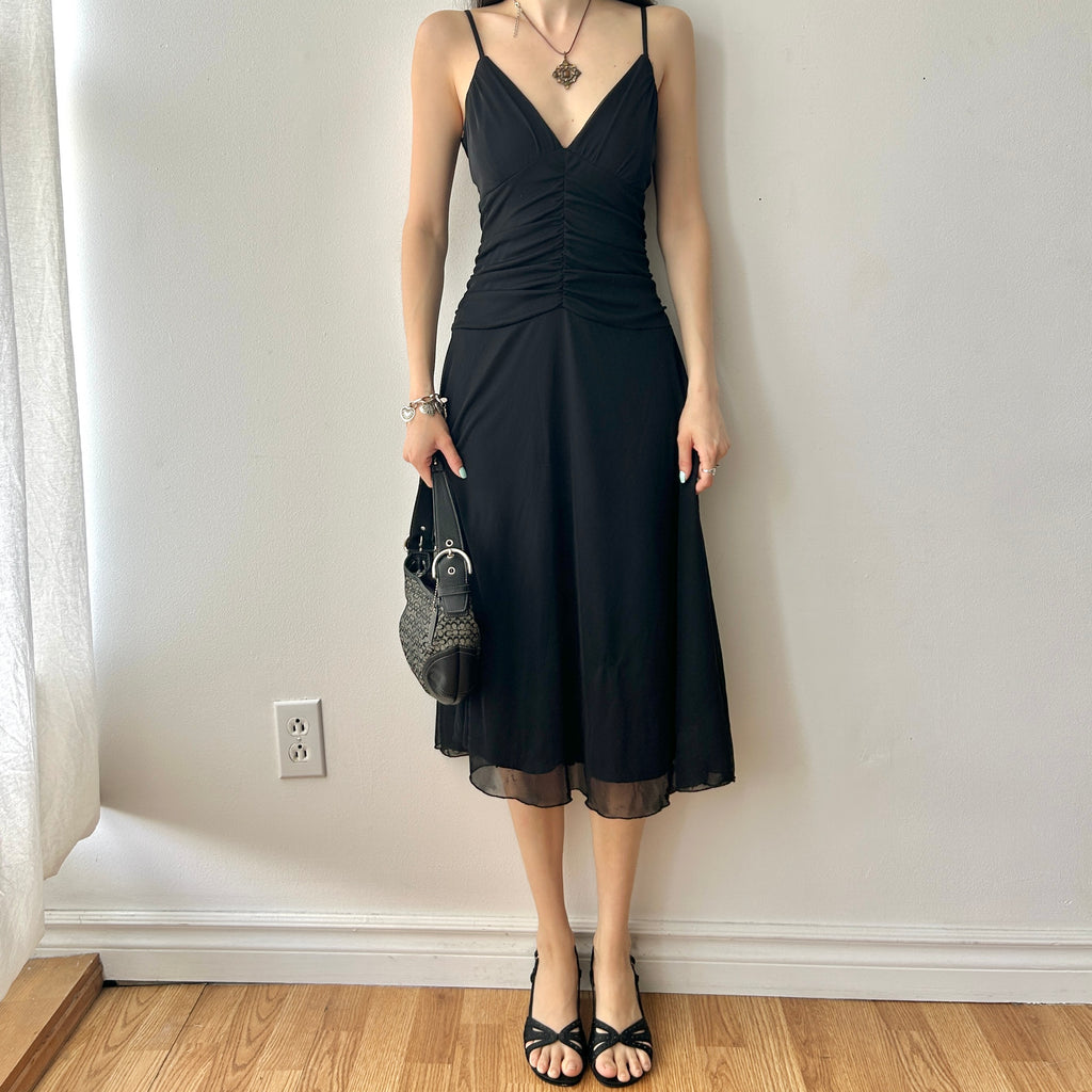 Y2K fairy black midi dress RW&CO