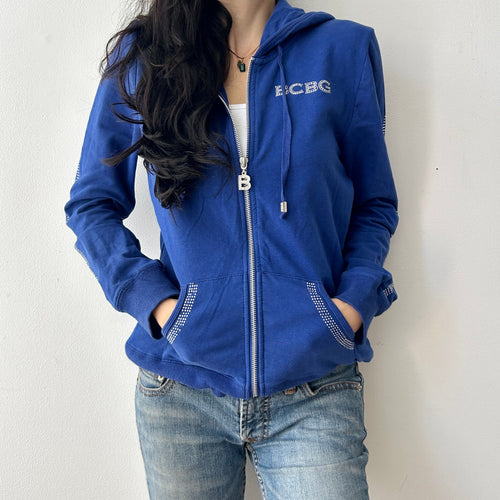 2000's bedazzled hoodie by bcbg