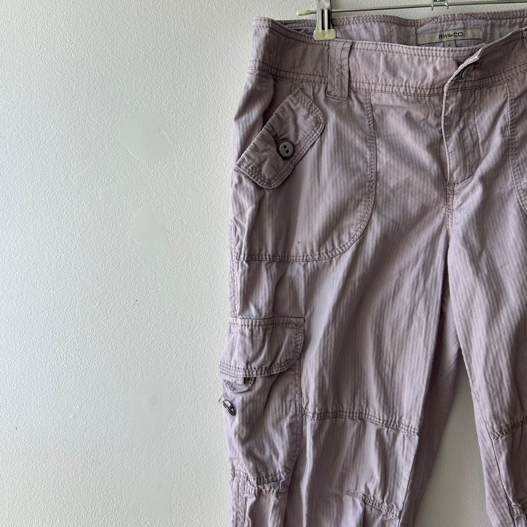 Y2K lilac cargo pants by RW&Co