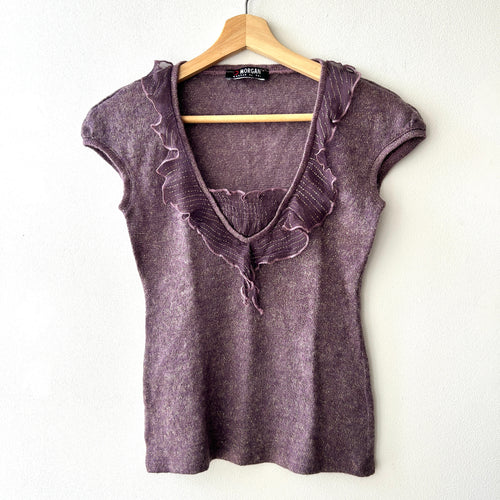 Vintage metallic knit top by Morgan de toi