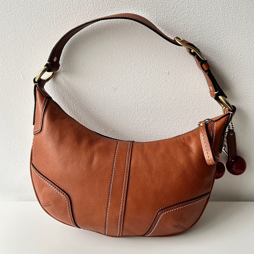 2000s coach hamptons hobo bag in brown