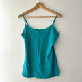Y2K teal blue lace cami by old navy
