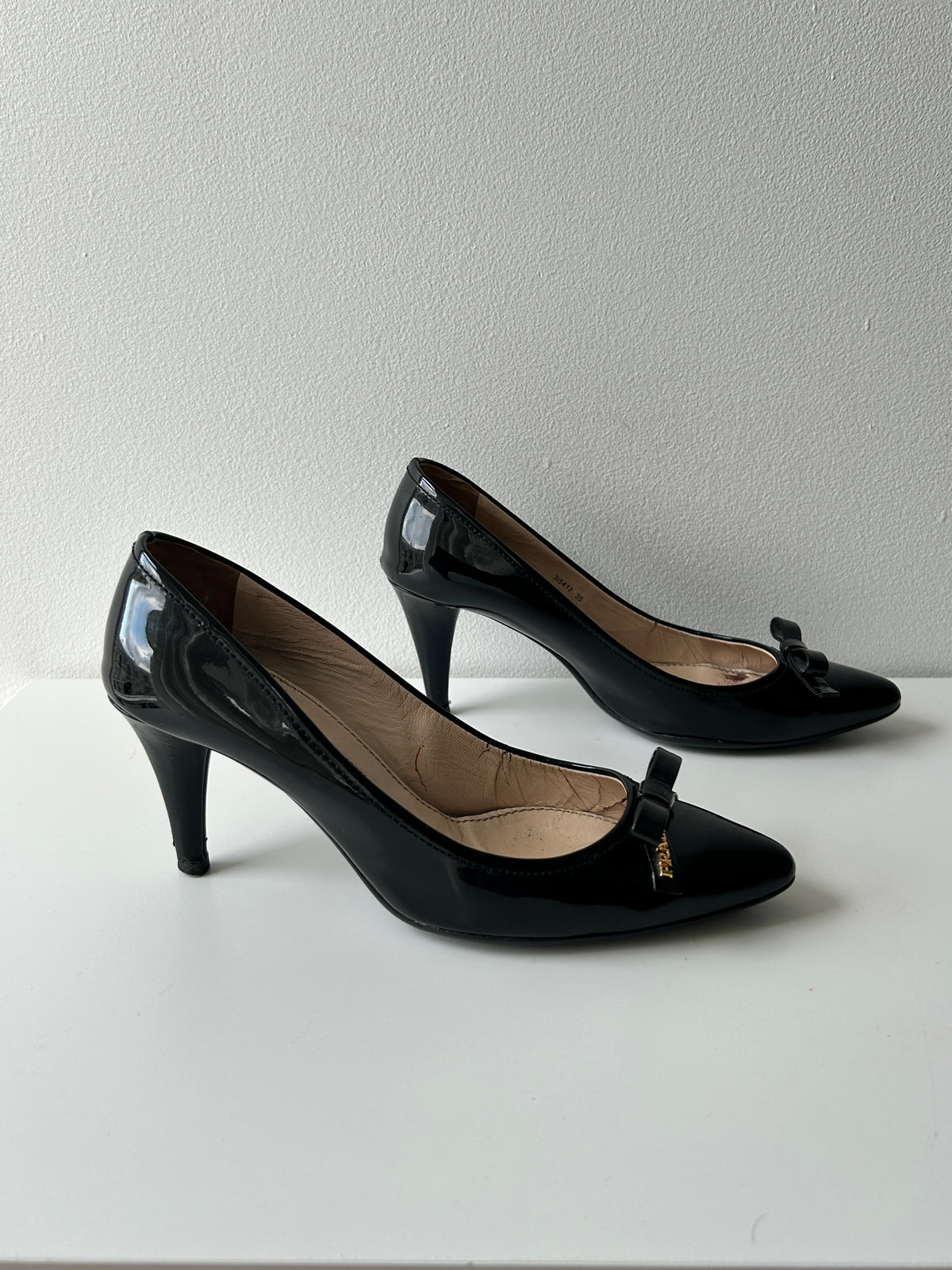 vintage prada kitten heels