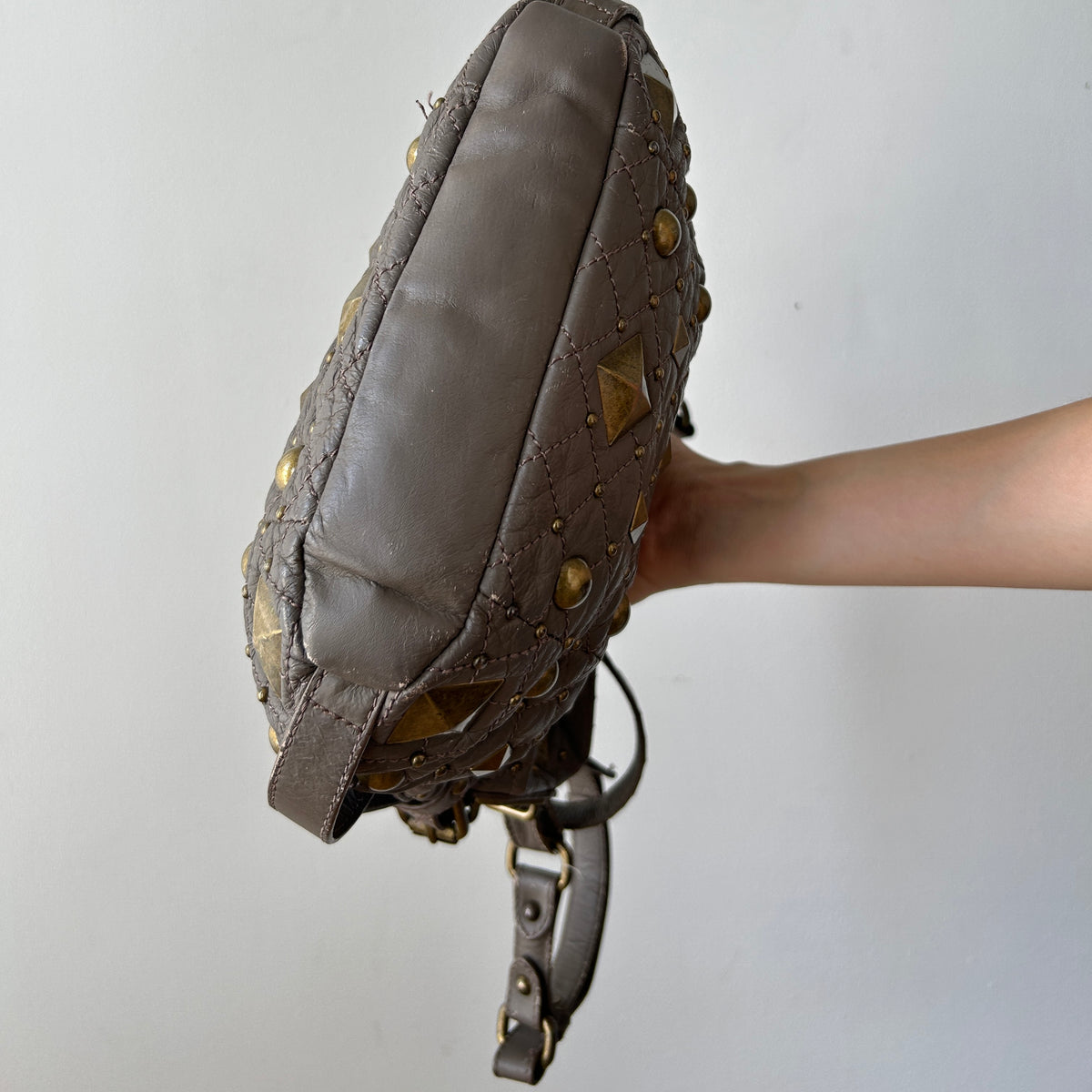 2010s studded crossbody bag by DKNY