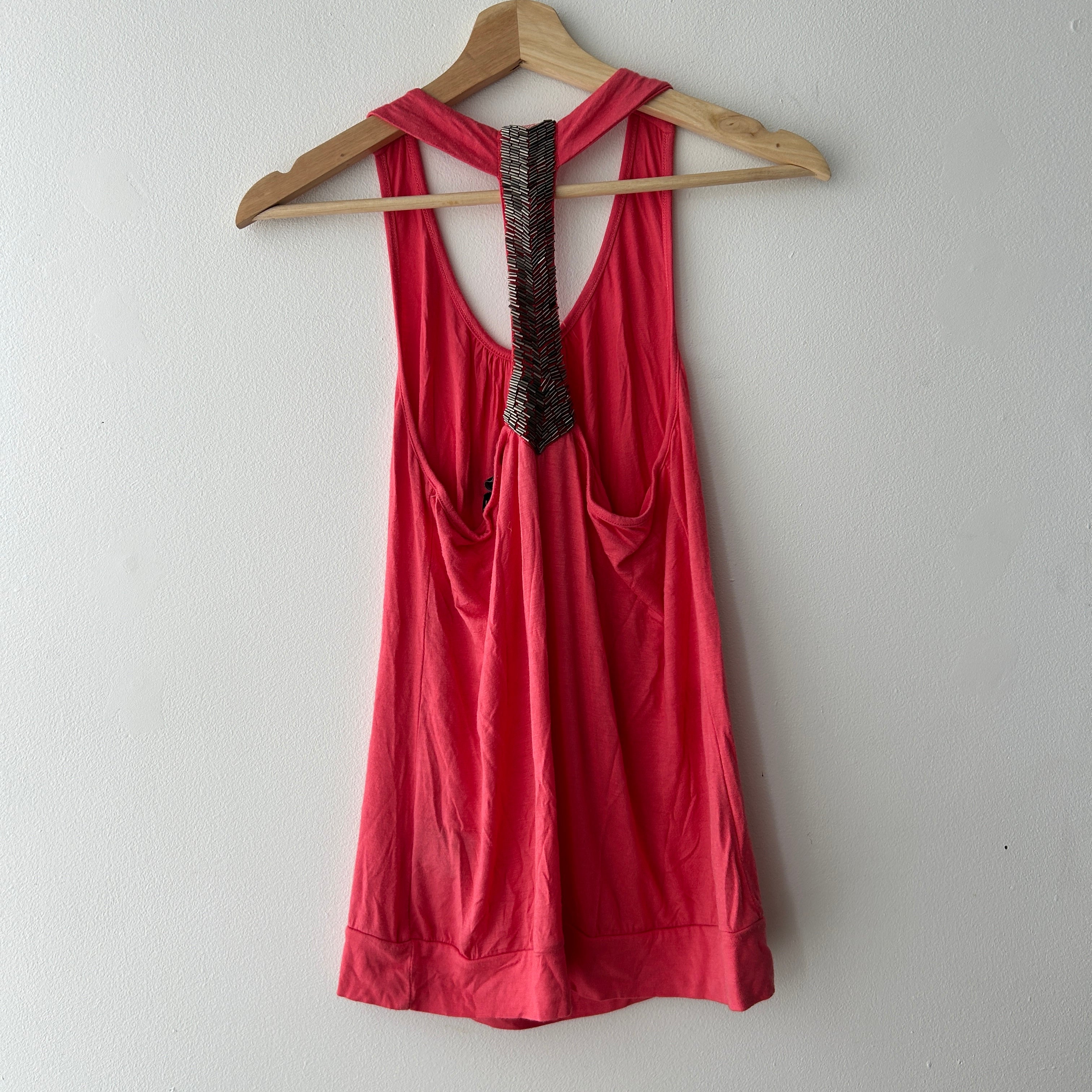 2010s beaded back tank top by HKR