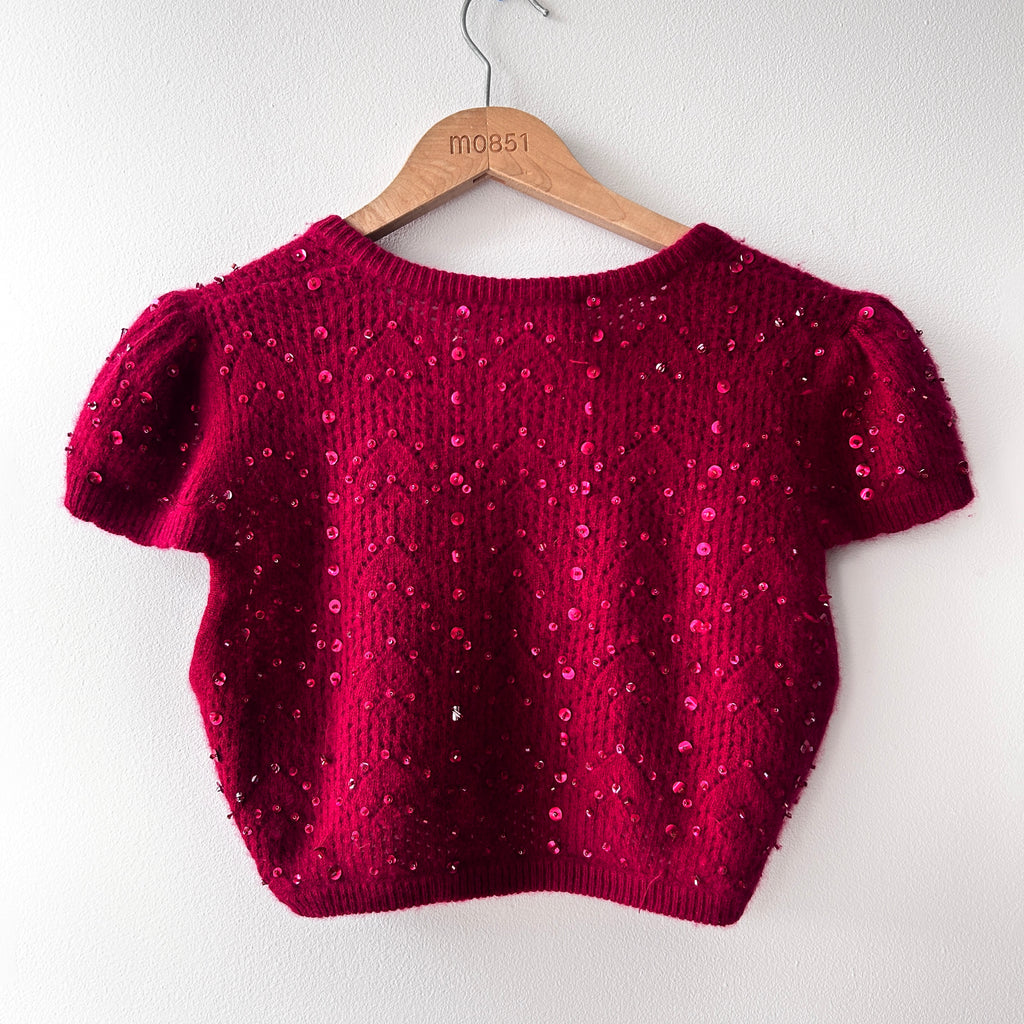 Vintage angora blend cardigan by Maggy London