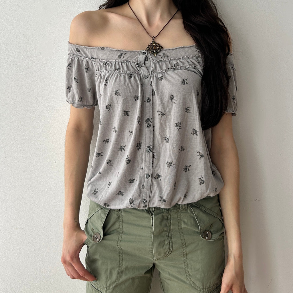 Twee floral print top by American eagle