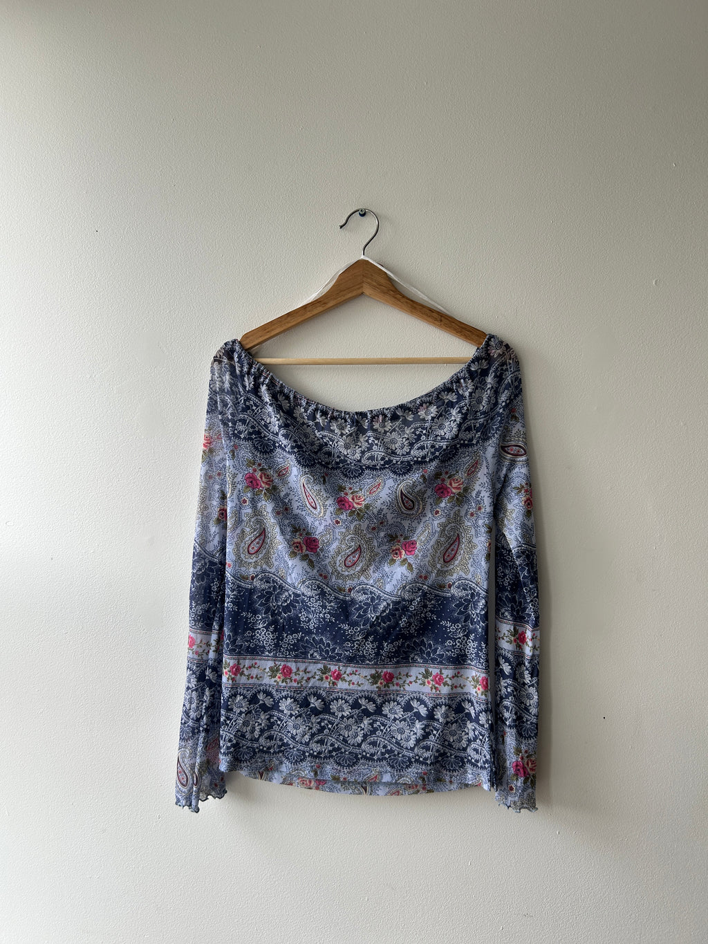 Boho paisley print blouse by le chateau