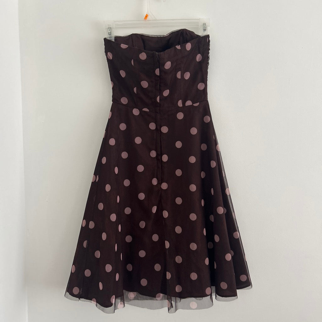 2000s tulle polka dot dress by bcx