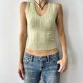 Vintage knit vest top by Fitz + Eddi