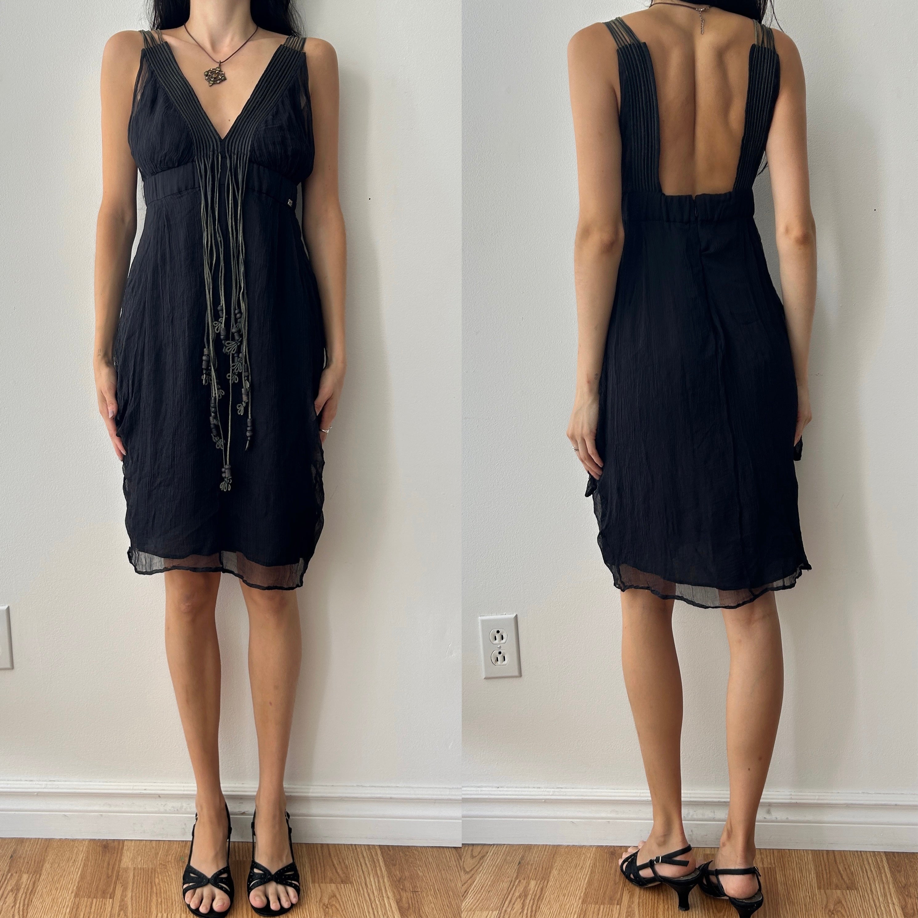 Vintage fringe dress by miss sixty