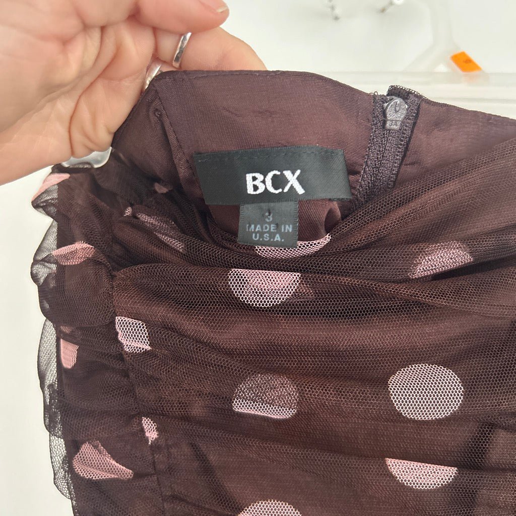 2000s tulle polka dot dress by bcx