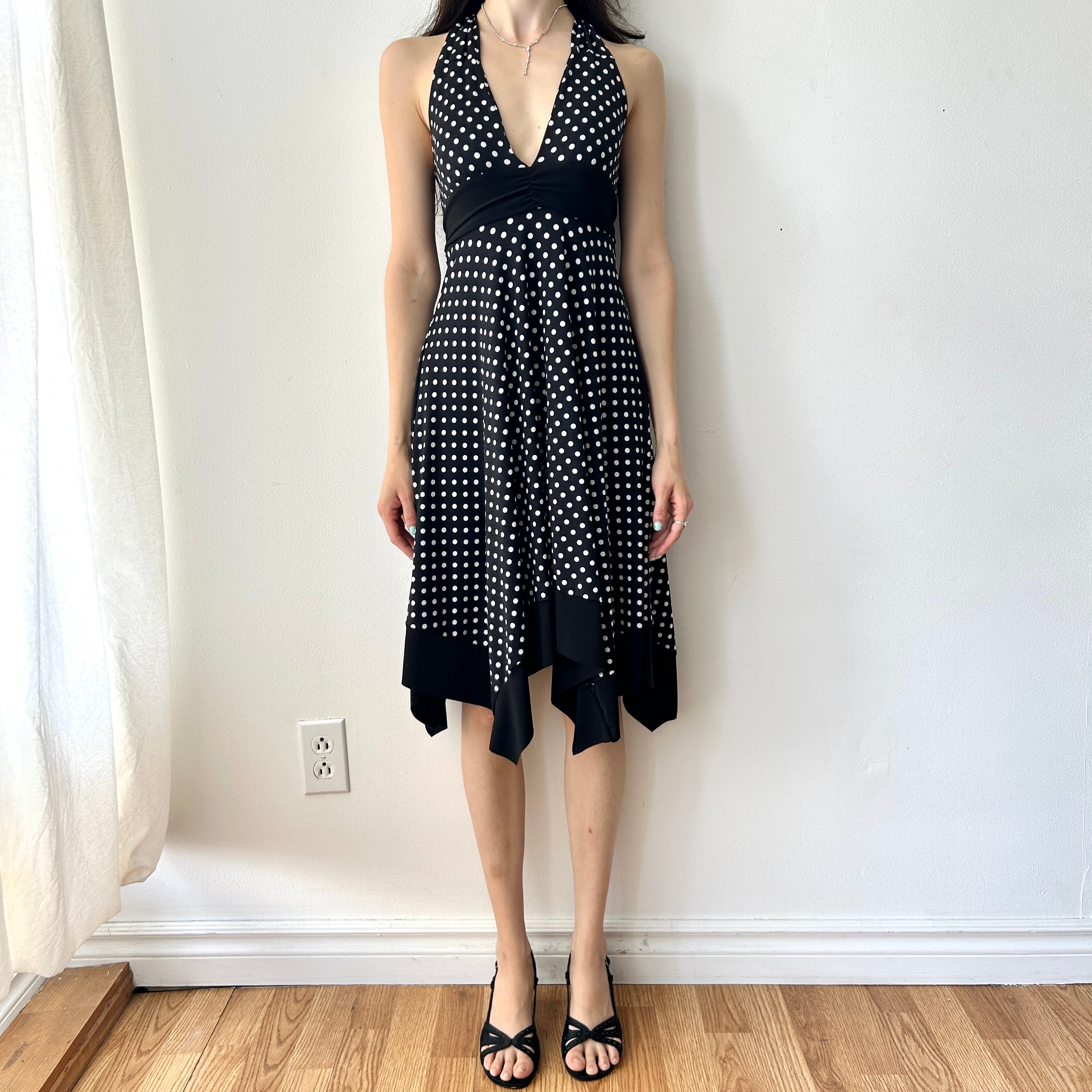 Coquette polka dot midi dress by Colori