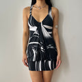 2000s black and white dress by colori