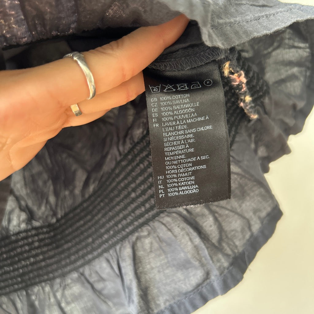 2000s embroidered peasant blouse by H&M