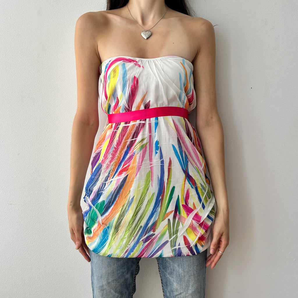 2000s slouchy bandeau top