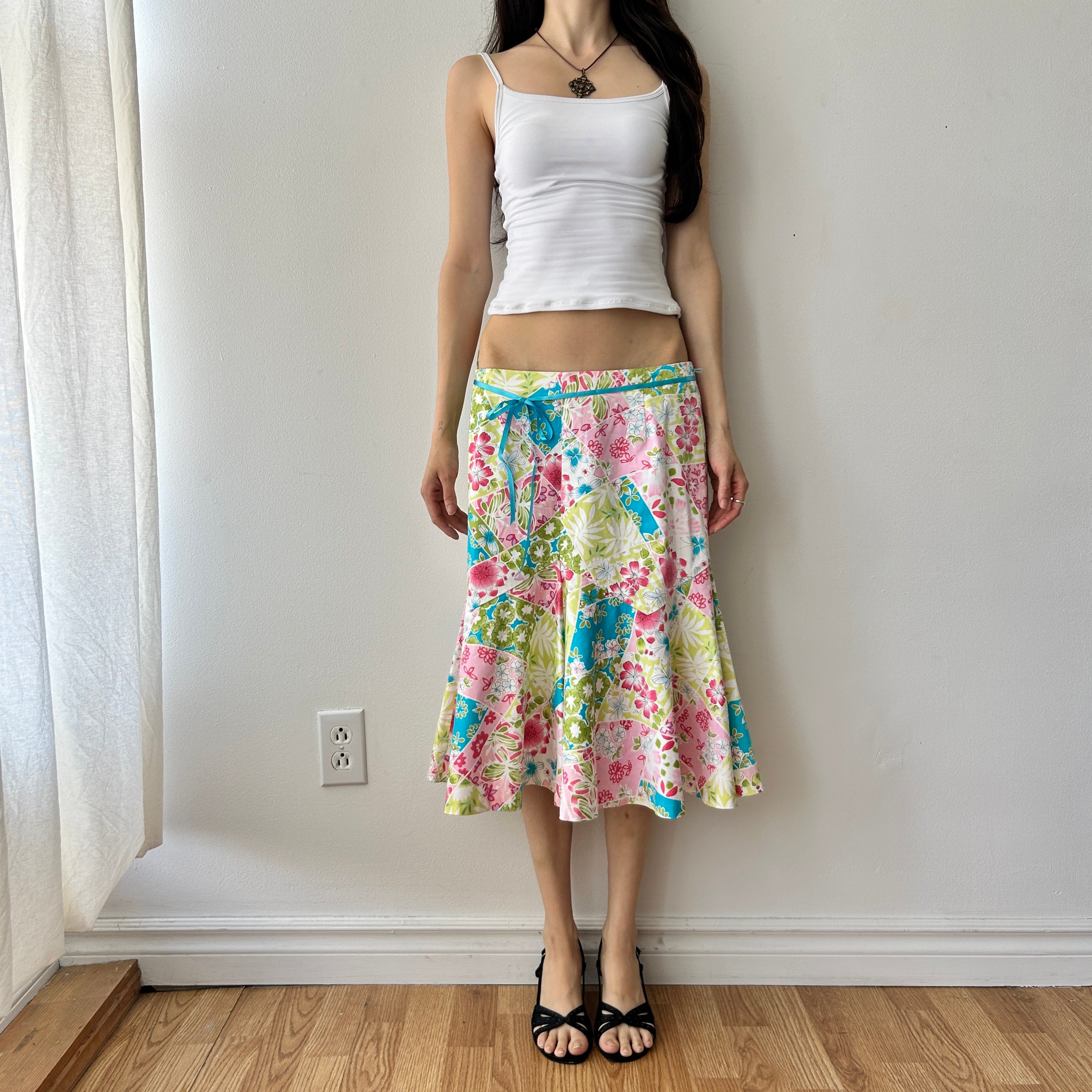 Y2K floral midi skirt by Tristan & iseut