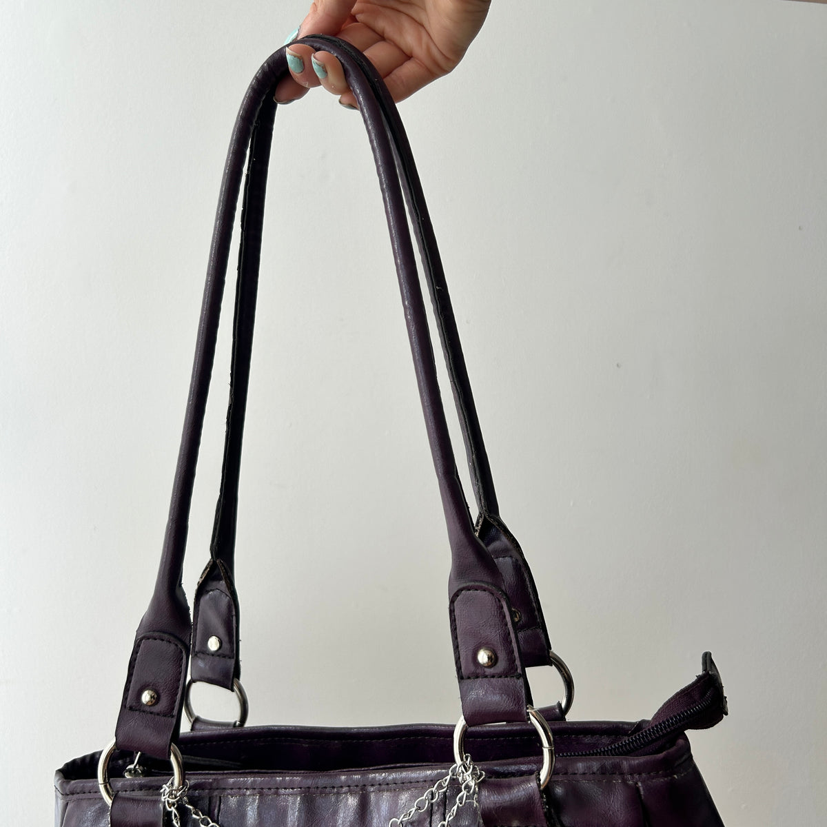 2000s purple shoulder bag