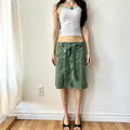 Y2K cargo utility belted midi skirt by Kersh