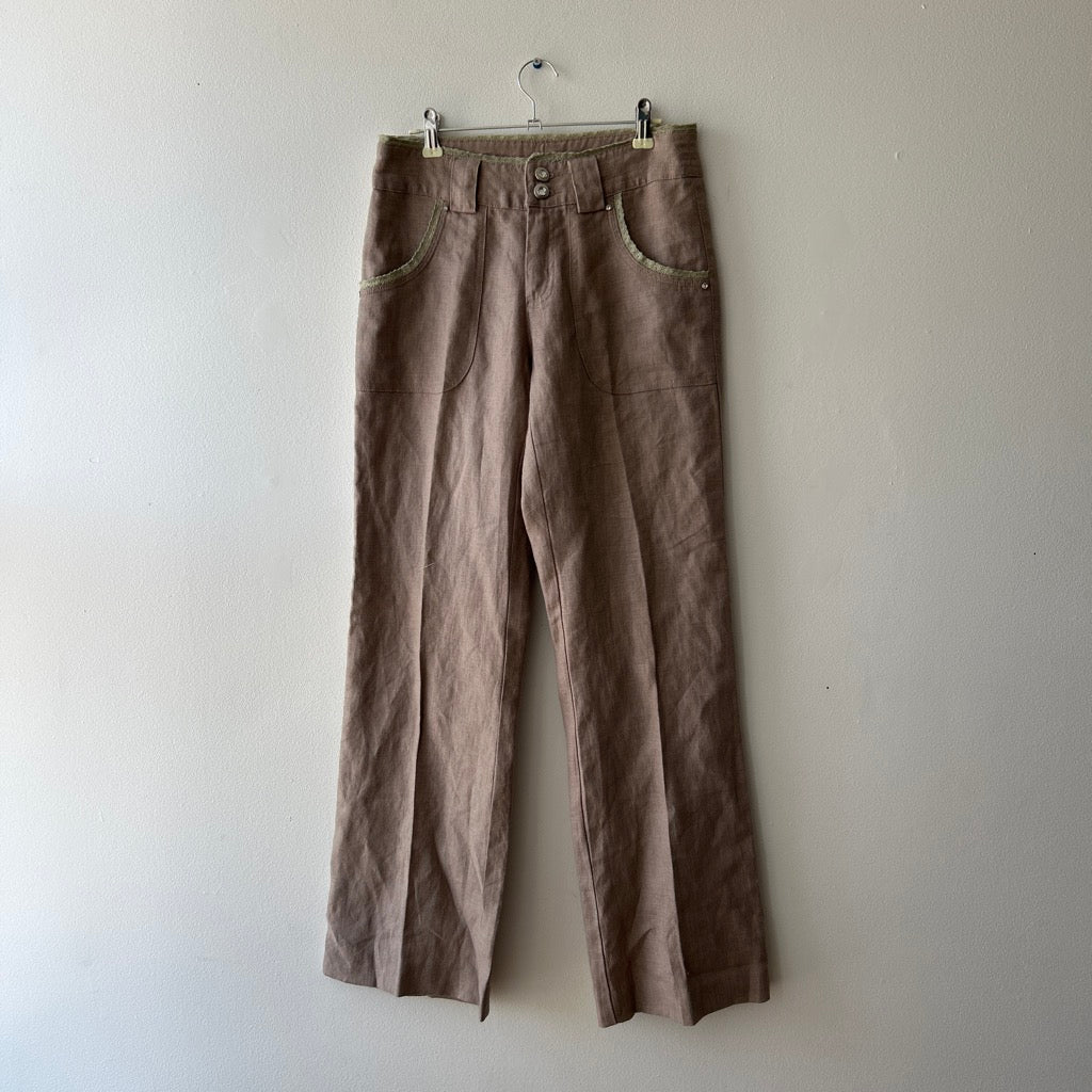 Y2K dress pants with trim by cartise