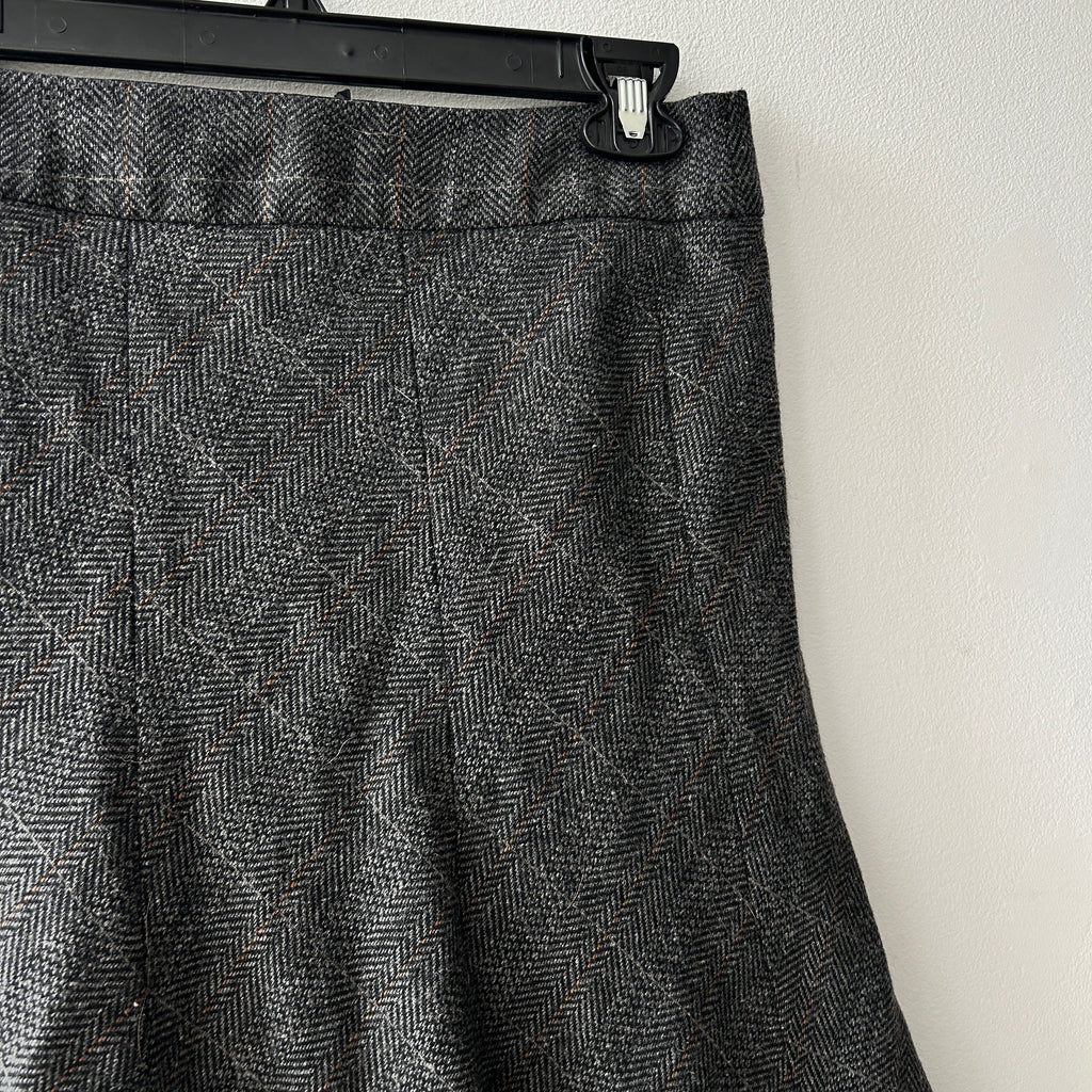 2000s wool blend midi skirt by H&M