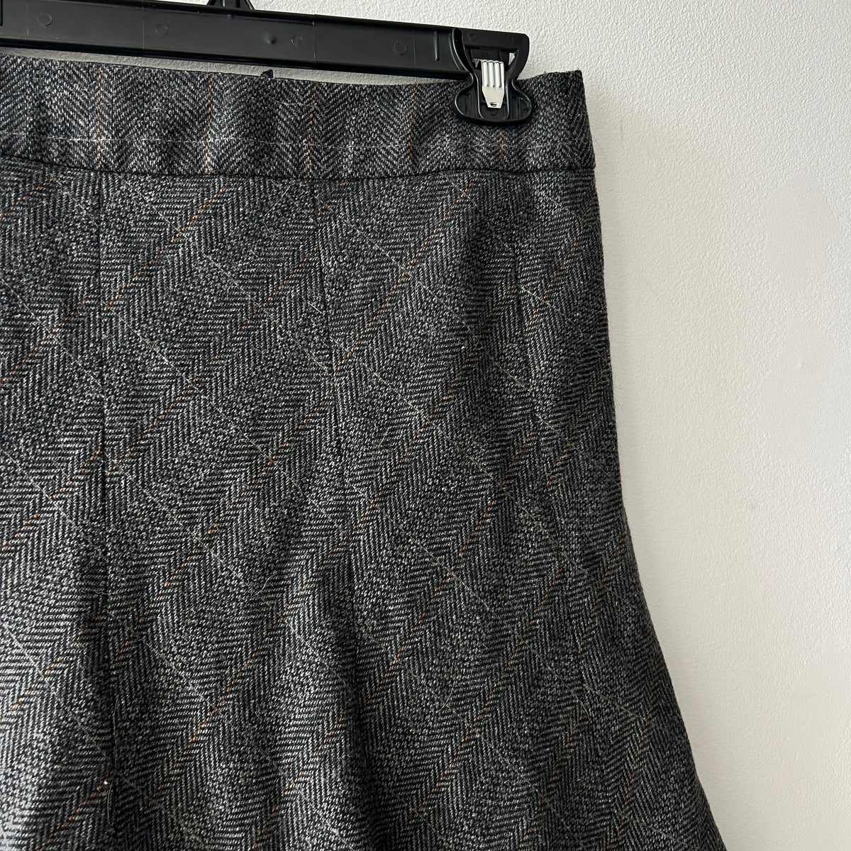 2000s wool blend midi skirt by H&M