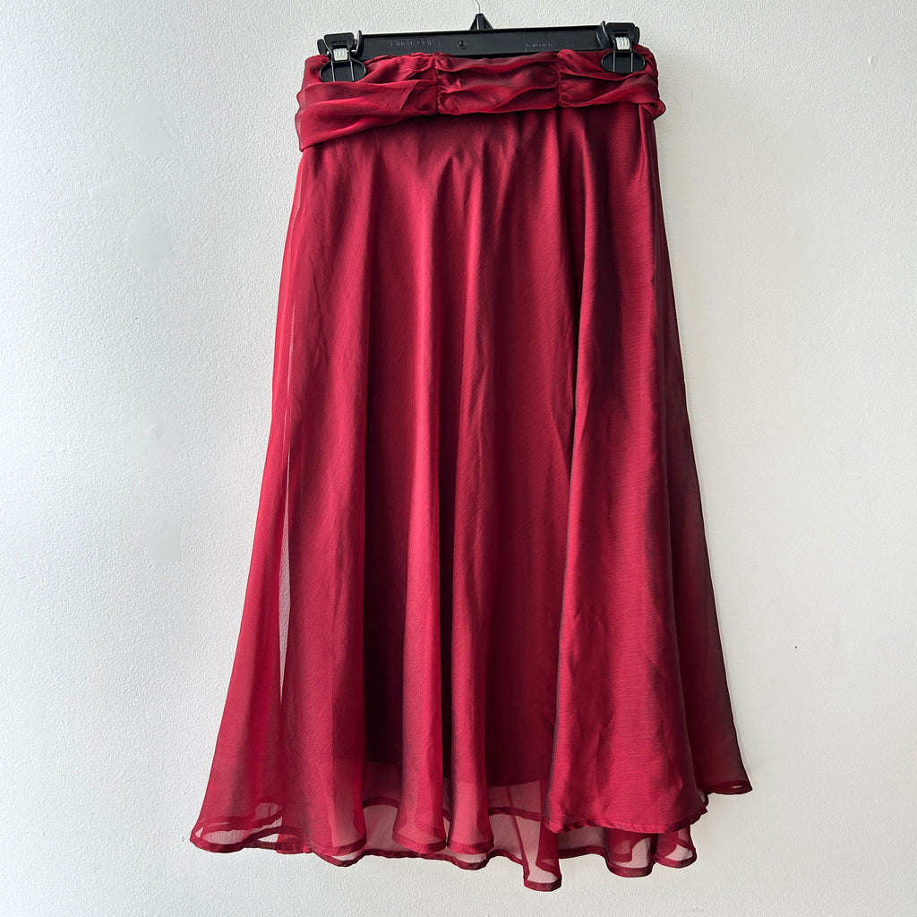 90s iridescent maxi skirt