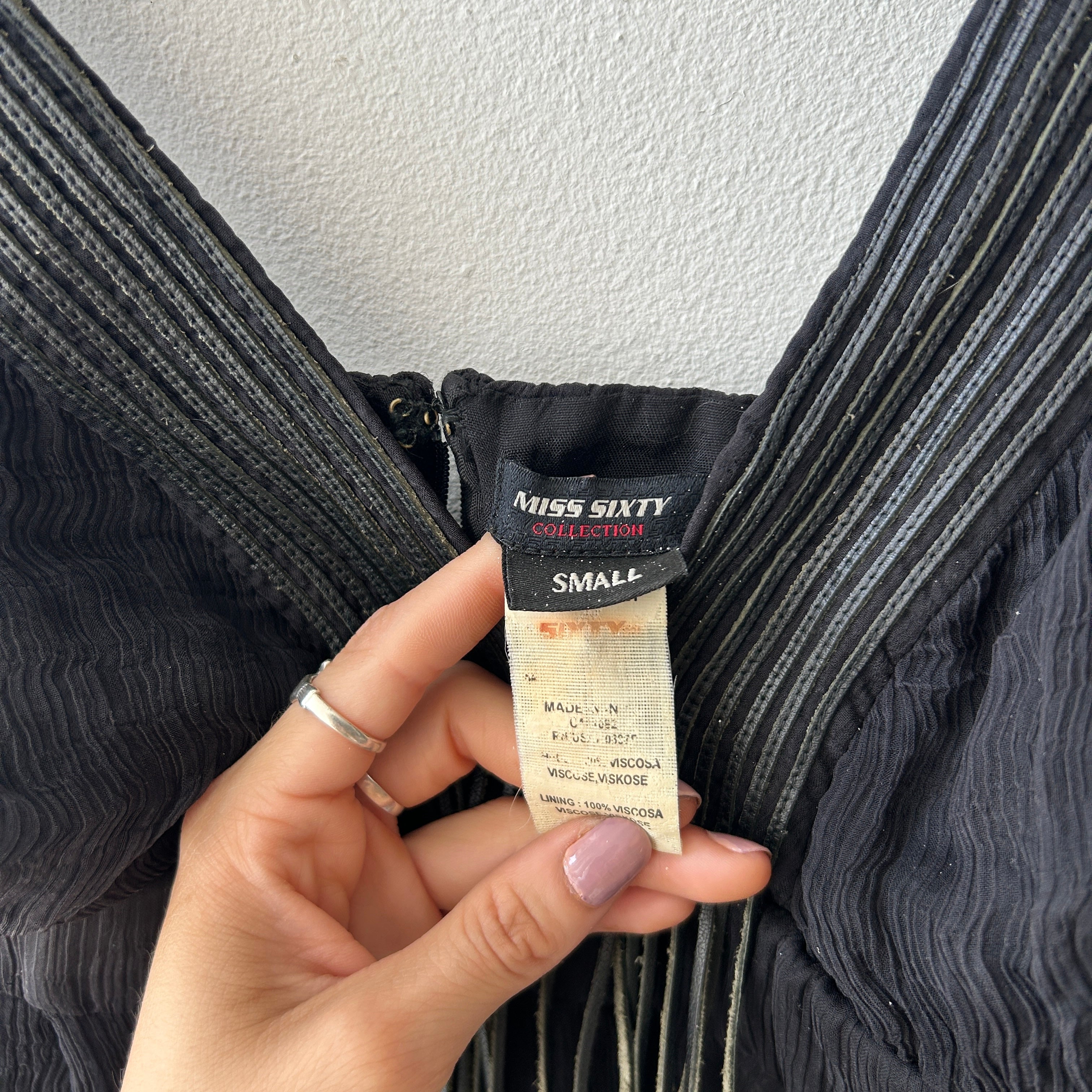Vintage fringe dress by miss sixty