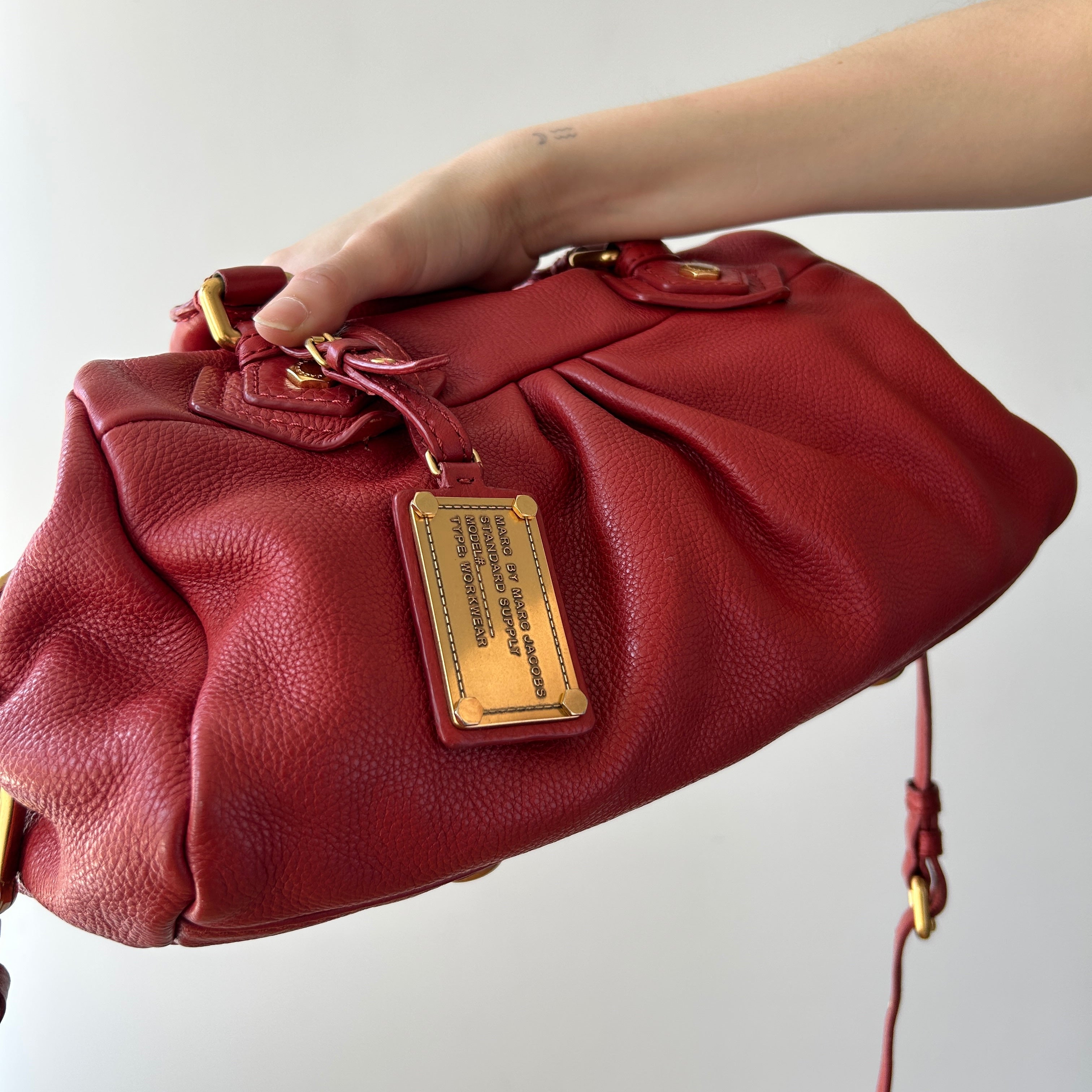Marc Jacobs Classic Q Bag in Cherry Red