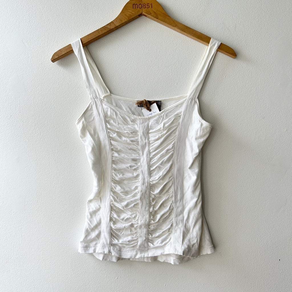 90s ruched bodice top by Tristan & iseut