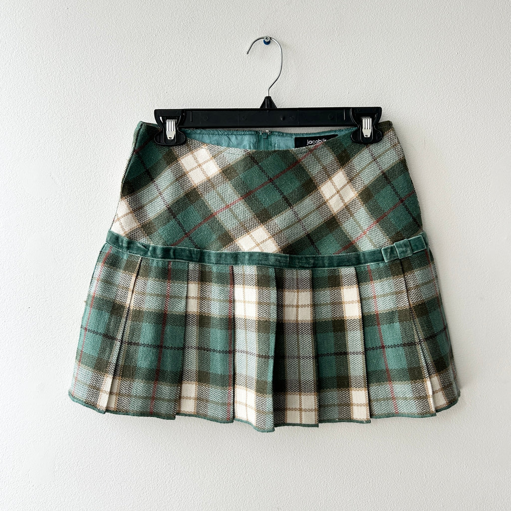 2000s wool blend mini skirt by Jacob jr.