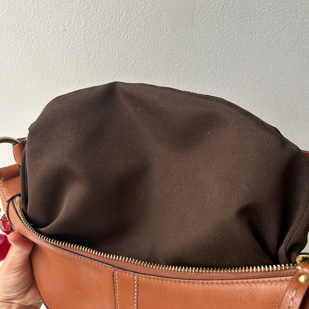 2000s coach hamptons hobo bag in brown